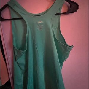 Blue dri fit workout shirt .